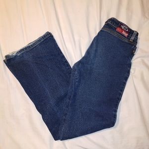 Vintage Bongo 90s Flare Button Fly Hipster Jeans Blue Size 5